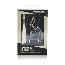Tweezerman Champagne Shimmer Gift Set (Slant Tweezer & Curl 38° Lash Curler) 2pcs