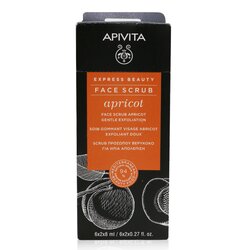 Apivita Express Beauty Face Scrub with Apricot (Gentle Exfoliation) - Box Slightly Damaged) 6x(2x8ml)