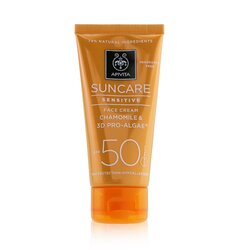 Apivita Suncare Sensitive Face Cream with Chamomile & 3D Pro-Algae SPF 50 50ml/1.7oz