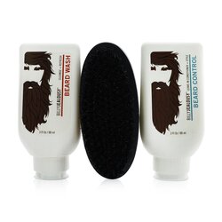 Billy Jealousy Beard Envy Kit: Beard Wash 88ml + Beard Control 88ml + brush 1pcs (Box Slightly Damaged) 3pcs