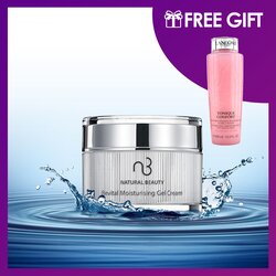 Natural Beauty Revital Moisturising Gel Cream 50g (Free: Lancome Tonique Confort 400ml) 2pcs