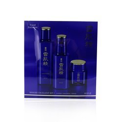 Kose Kit I Sekkisei Excellent: Loción Excellent 200ml + Emulsión Excellent 140ml + Crema Excellent 50g 3pcs