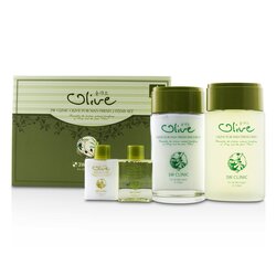 3W Clinic Olive For Man Set: 2x Fresh Skin, 2x Fresh Emulsion 4pcs