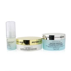 彼得羅夫 Good To Glow 3-Piece Hydration & Glow Kit : 24K Gold Eye Patches 15pairs+Hyaluronic Cloud Serum 15ml+Hydrating Moisturizer 50ml 3pcs