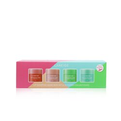 לנייג' Lip Sleeping Mask Mini Kit (4 Scented Collections): Berry, Grapefruit, Apple Lime, Mint Choco 4pcs