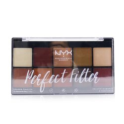 NYX Perfect Filter Shadow Palette - # Rustic Antique 10x1.77g/0.06oz