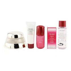 שיסיידו Time Fighting Ritual Bio-Performance Advanced Super Revitalizing Cream Set (For All Skin Types): Super Revitalizing Cream 50ml + Cleansing Foam 15ml + Ultimune Concentrate 10ml + Ultimune Eye Concentrate 3ml 5pcs+1pouch