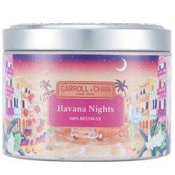 The Candle Company (Carroll & Chan) 100% Beeswax Tin Candle - Havana Nights (8x6) cm