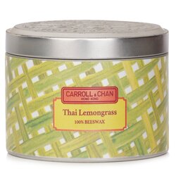 Carroll & Chan Vela en Lata 100% de Cera de Abejas - Thai Lemongrass (8x6) cm