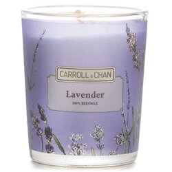 The Candle Company (Carroll & Chan) 100% Beeswax Votive Candle - Lavender 65g/2.3oz