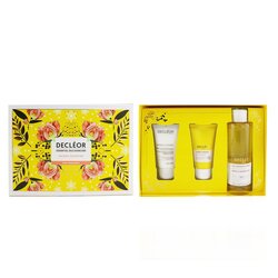 Decleor Set Infinite Soothing Rose Damascena Skincare: Aroma Cleanse Mousse Limpiador + Crema & Mascarilla de Día + Gel de Baño & Ducha 3pcs