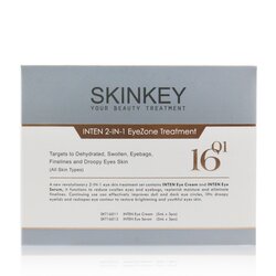 SKINKEY علاج لمنطقة العيون 2 بـ1 Treatment Series Inten (لجميع أنواع البشرة) - يستهدف البشر الجافة والانتفاخ وأكياس العيون والخطوط الدقيقة وبشرة العين المترهلة 6pcs