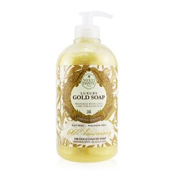Nesti Dante 60 Anniversary Luxury Gold Soap With Gold Leaf - 24K Gold Liquid Soap (Limited Edition) 500ml/16.9oz