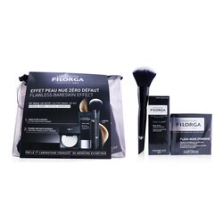 Filorga Flawless Bareskin Effect Active Kit de Maquillaje (1x Primer + 1x Polvo Translúcido + 1x Brocha de Maquillaje) 3pcs