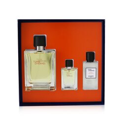 Hermes Terre D'Hermes Coffret: Eau De Toilette Spray 100ml/3.3oz + Eau De Toilette Spray 12.5ml/0.42oz + After-Shave Lotion 40ml/1.35oz 3pcs