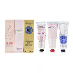 L'Occitane Set Lovelier Hands: 2x Cremas de Manos de Rosa 30ml + 2x Crema de Manos de Manteca de Karité 3ml + 2x Cherry Blossom Crema de Manos 30ml 6x30ml/1oz