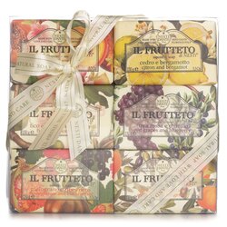 Nesti Dante Il Frutteto Jabón Set de Regalo (#Peach & Lemon, #Citron & Bergamot, #Fig & Almond Milk, #Red Grapes & Blueberry, #Pomegranate & Blackcurrant, #Olive Oil & Tangerine 6x150g/5.3oz