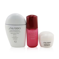 資生堂 Ultimate Daily Sun Set: SPF 42 Sunscreen 30ml +Moisturizing Cream 10ml + Ultimune Power Infusing Concentrate 10ml 3pcs