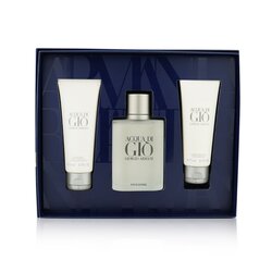 亞曼尼 Acqua Di Gio Coffret: Eau De Toilette Spray 100ml/3.4oz + All Over Body Shampoo 75ml/2.5oz + After Shave Balm 75ml/2.5oz 3pcs