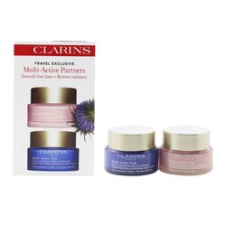 Clarins Set Multi-Active Partners: Crema de Día Multi-Activa 50ml/1.6oz + Crema de Noche 50ml/1.7oz 2pcs