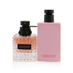 華倫天奴 Valentino Donna Born In Roma Coffret: Eau De Parfum Spray 50ml/1.7oz + Body Lotion 100ml/3.4oz 2pcs
