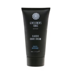 Gentlemen's Tonic Классический Крем для Бритья - Babassu & Bergamot 50ml/1.7oz