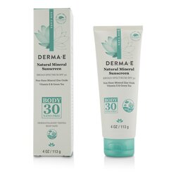 Derma E Natural Mineral Sunscreen Broad Spectrum SPF 30 - Body (Exp. Date: 06/2021) 113g/4oz