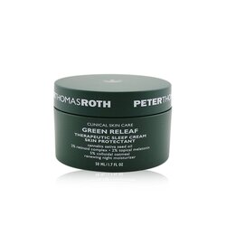 Peter Thomas Roth Green Releaf Therapeutic Sleep Cream Skin Protectant - Renewing Night Moisturizer (Exp. Date: 07/2021) 50ml/1.7oz