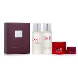 SK II Kit 2 Pitera Experience: Loción Alcarante 30ml + Esencia Tratamiento Facial 30ml + Skinpower Crema 15g + Skinpower Crema de Ojos 2.5g 4pcs