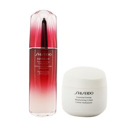 Shiseido Set Defend & Regenerate Power Moisturizing: Ultimune Concentrado N Infundidor de Poder 100ml + Essential Energy Crema Hidratante 50 ml (Caja Ligeramente Dañada) 2pcs