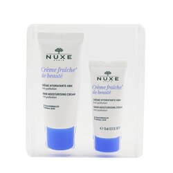 Nuxe Creme Fraiche De Beaute 48HR Увлажняющий Крем Подарочный Набор - для Нормальной Кожи 30ml+15ml