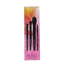 Bobbi Brown Set de Brocha de Viaje (4x Brochas): Brocha de Polvo + Brocha de Sombra de Ojos + Brocha Mezcladora de Ojos + Brocha Delineadora de Ojos 4pcs