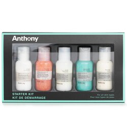 Anthony Kit Starter Kit 5-Piezas (Para Todo Tipo de Piel): Limpiador 30ml + Exfoliante 30ml + Hidratante 30ml + Jabón de Cabello & Cuerpo 30ml + Crema de Afeitar 30ml 5x30ml/1oz