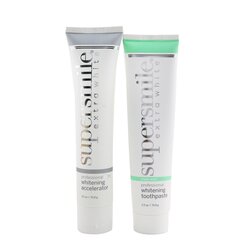 Supersmile Extra White Professional Extra Whitening System (Deluxe Travel) - Triple Mint : Accelerator 70.8g + Toothpaste 70.8g 2x70.8g/2.5oz
