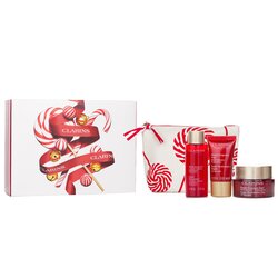 Clarins Super Restorative Collection: Crema de Día 50ml + Crema de Noche 15ml + Esencia Tratamiento 50ml + Bolsa 3pcs+1pouch