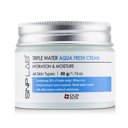 SNP Lab+ Triple Water Aqua Fresh Cream - Hydration & Moisture (For All Skin Types) (Exp. Date: 12/2021) 50g/1.76oz