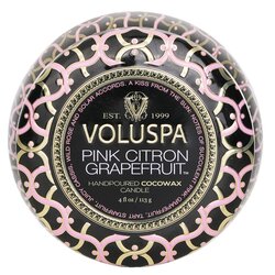 Voluspa Mini Vela de Estaño - Pink Citron Grapefruit 113g/4oz
