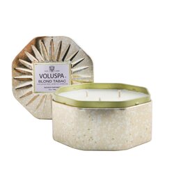 Voluspa 3 Wick Octagon Tin Candle - Blond Tabac 340g/12oz
