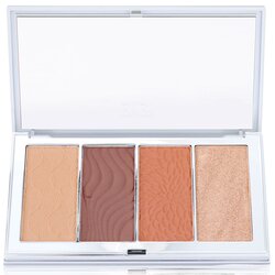 PUR (PurMinerals) Paleta Facial Polvos Perfeccionantes de Piel 4 En 1 (1x Polvo Fijador, 1x Bronceador, 1x Iluminador, 1x Rubor) - # Dark Deep 15g/0.53oz