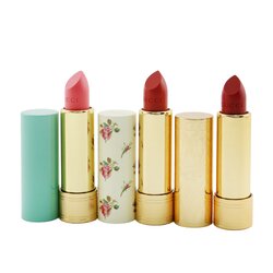Gucci Дорожный Набор для Губ (2x Губная Помада + 1x Бальзам для Губ) 3x3.5g/0.12oz