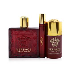 凡賽斯 Eros Flame Coffret: Eau De Parfum Spray 100ml/3.4oz + Eau De Parfum Spray 10ml/0.3oz + Deodorant Stick 75ml/2.5oz 3pcs