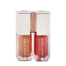 Fenty Beauty by Rihanna Lil Gloss Bombs Mini Lip Duo + Keychain Holder 3pcs