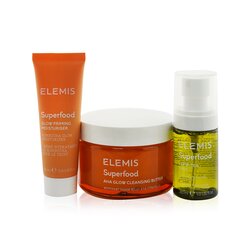 Elemis Set Nourishing Skin Health Trio: Superfood AHA Manteca Limpiadora 90ml + Glow Hidratante Primador 20ml + Kefir-Tea Bruma 3pcs