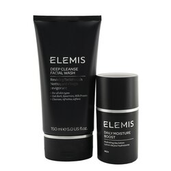 אלמיס His (or Her) Essential Duo: Deep Cleanse Facial Wash 150ml + Daily Moisture Boost 50ml 2pcs