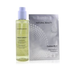 Bare Escentuals Smoothness Hydrating Cleansing Oil (Free: Natural Beauty r-PGA Deep Hydration Moisturizing Cushion Mask 6x 20ml) 180ml+6x20ml
