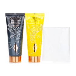 Charlotte Tilbury Goddess Cleansing Ritual Miracle Spa In A Jar Duo Cleanser 2x75ml/2.5oz