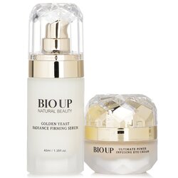 Natural Beauty BIO UP a-GG Golden Yeast Radiance Firming Serum + BIO UP a-GG Ultimate Power Infusing Eye Cream 2pcs
