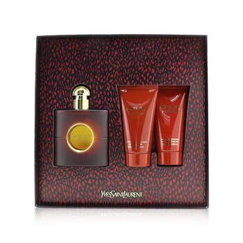 Yves Saint Laurent Opium Coffret: Eau De Toilette Spray 50ml/1.6oz +Body Moisturizer 50ml/1.6oz + Luscious Shower Gel 50ml/1.6oz 3pcs