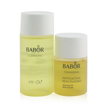 Babor CLEANSING Travel Set: HY-ÖL 50ml/1.69oz+ Phytoactive Reactivating 30ml/1oz 2pcs