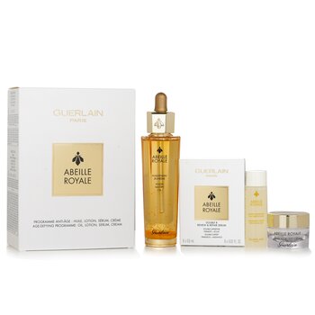 Guerlain Abeille Royale Age-Defying Programme: Youth Watery Oil 50ml + Fortifying Lotion 15ml + Double R Serum 8x0.6ml + Day Cream 7ml 11pcs
